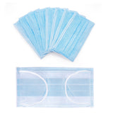 50PCS 3-layer Face Masks Elastic Earloop Dustproof Anti-bacteria Disposable Protection for Health Care