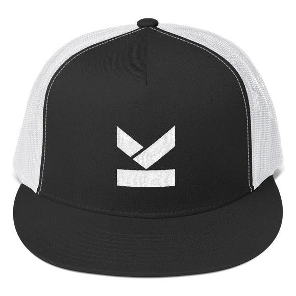 Kodish clothing by Yupoong hat with flat peak and embroidered white logo