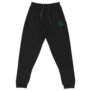 Joggers with embroidered green logo