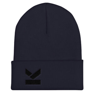 Kodish  V.I.P' beanie in navy with black embroidered logo .Limited edition .