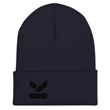 Kodish  V.I.P' beanie in navy with black embroidered logo .Limited edition .